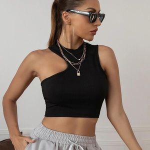 Cropped SheIn Asymmetrical top